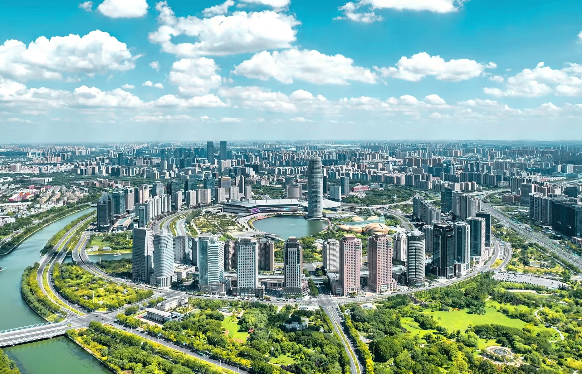 Global presence - modern city skyline